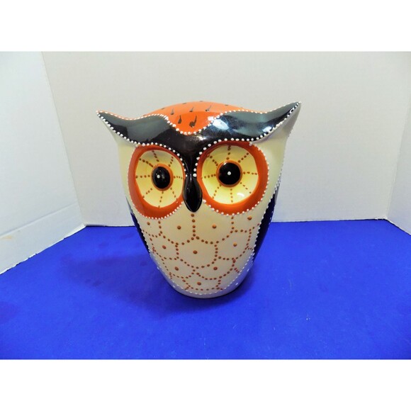 NEW Ceramic Modern Owl Figurine Statue Fall Decor - Picture 3 of 4